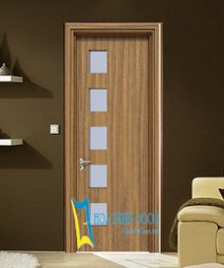Cửa gỗ công nghiệp MDF phủ melamine KD.M1GL5