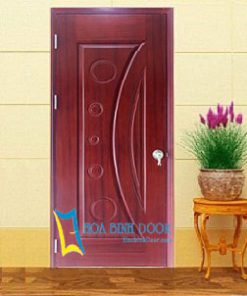 Cửa gỗ công nghiệp HDF veneer KD.1C-Căm xe