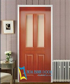 Cửa gỗ công nghiệp HDF veneer KD.4G2-Căm Xe
