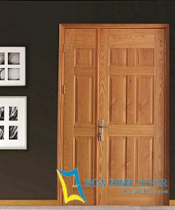 Cửa gỗ công nghiệp HDF veneer hai cánh KD.6A-ASH