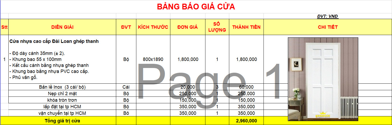  cửa nhựa đài loan tại Đồng Nai