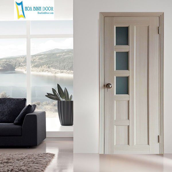 Mẫu cửa nhựa gỗ phòng ngủ hiện đạ