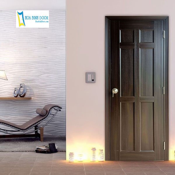 Mẫu cửa nhựa gỗ phòng ngủ hiện đạ