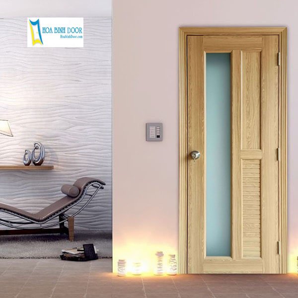 Mẫu cửa nhựa gỗ phòng ngủ hiện đạ