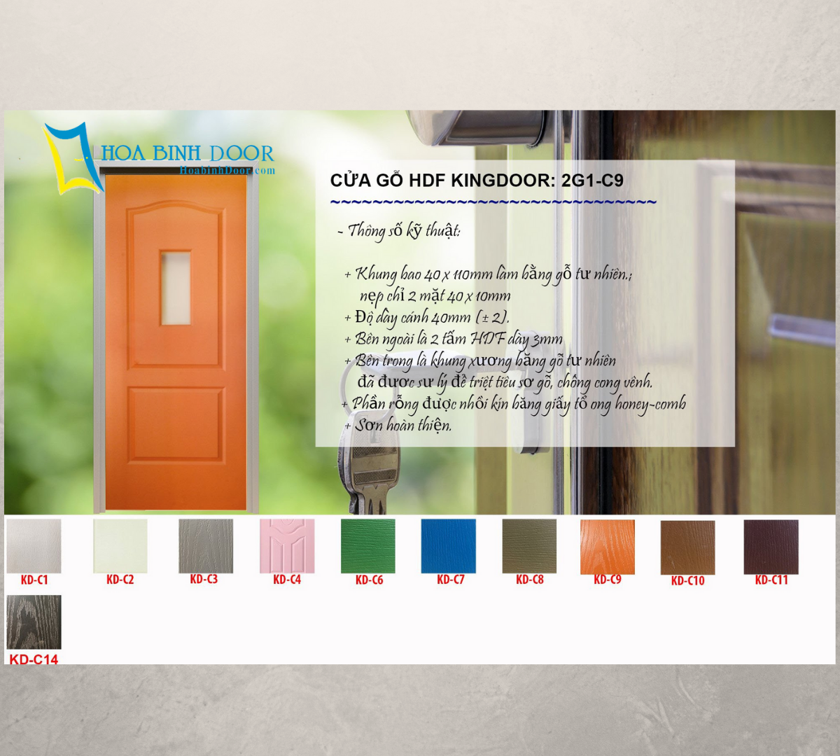cửa gỗ HDF sơn tại Thủ Đức