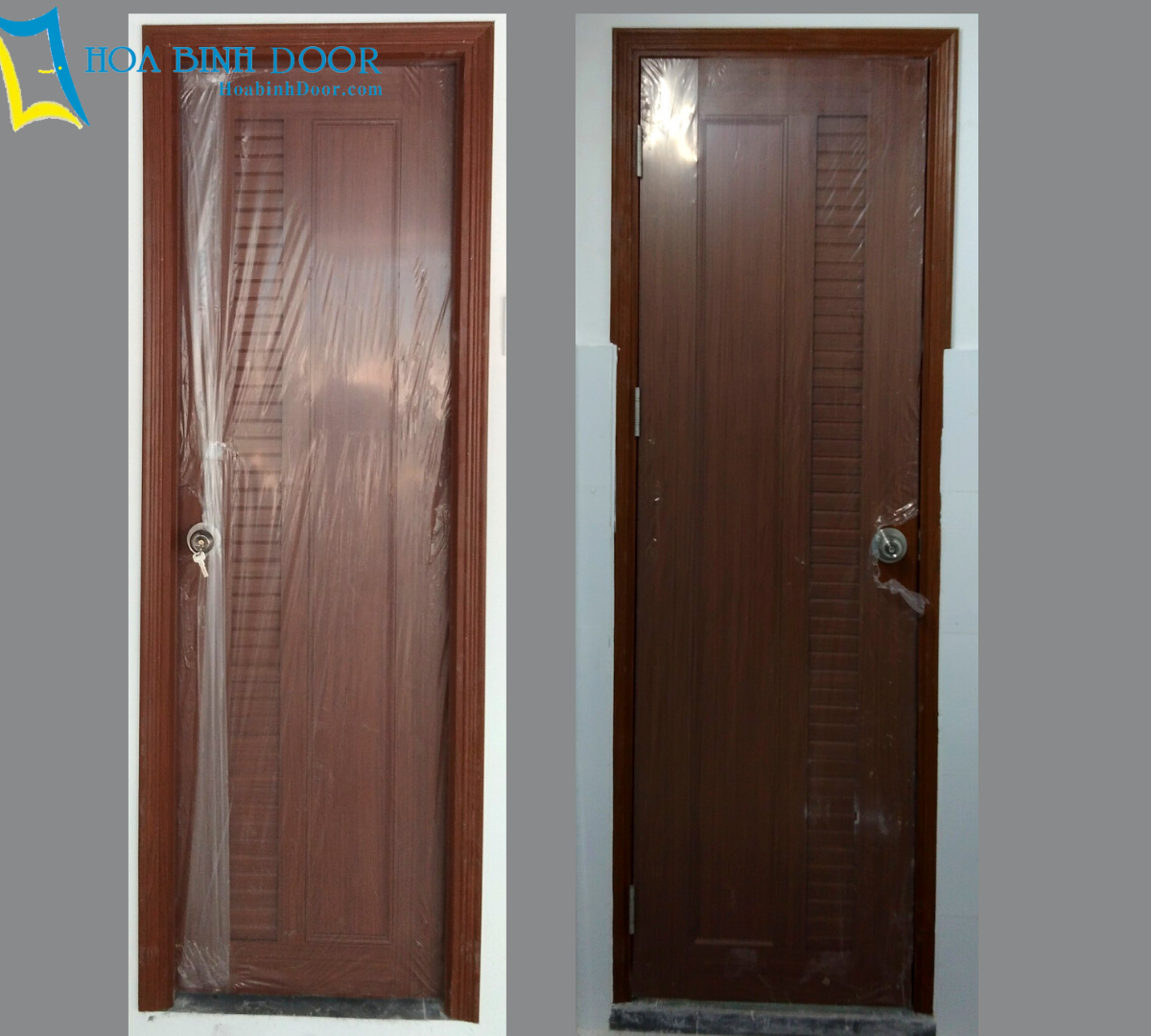 Cửa nhựa Đài Loan giả gỗ