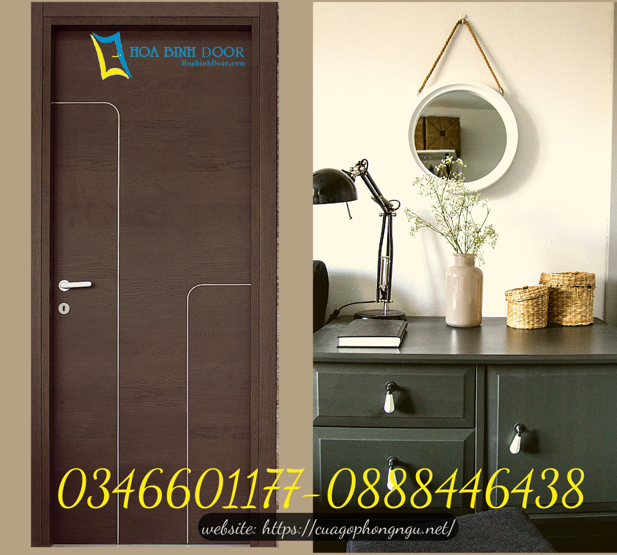 Cửa gỗ MDF Laminate tại Quận 7