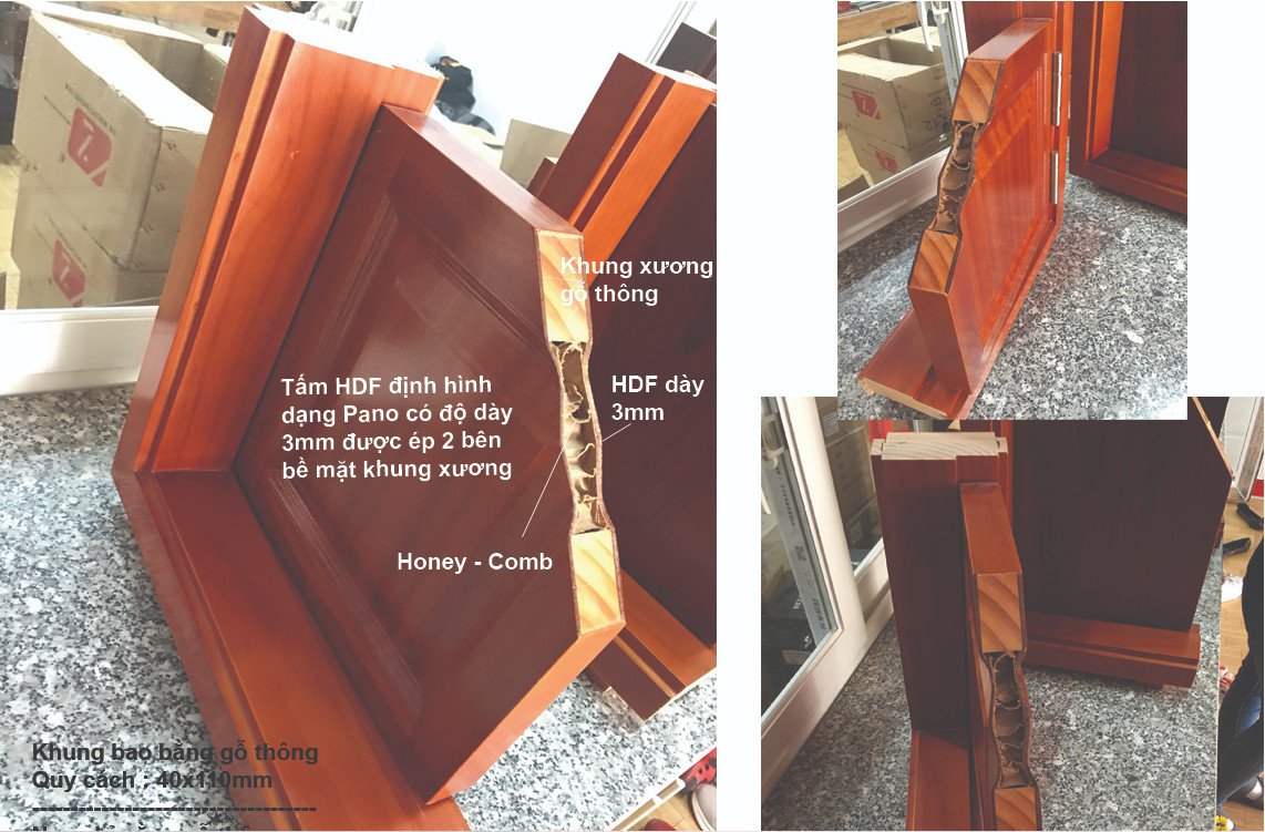 Cửa gỗ HDF veneer tại Củ Chi