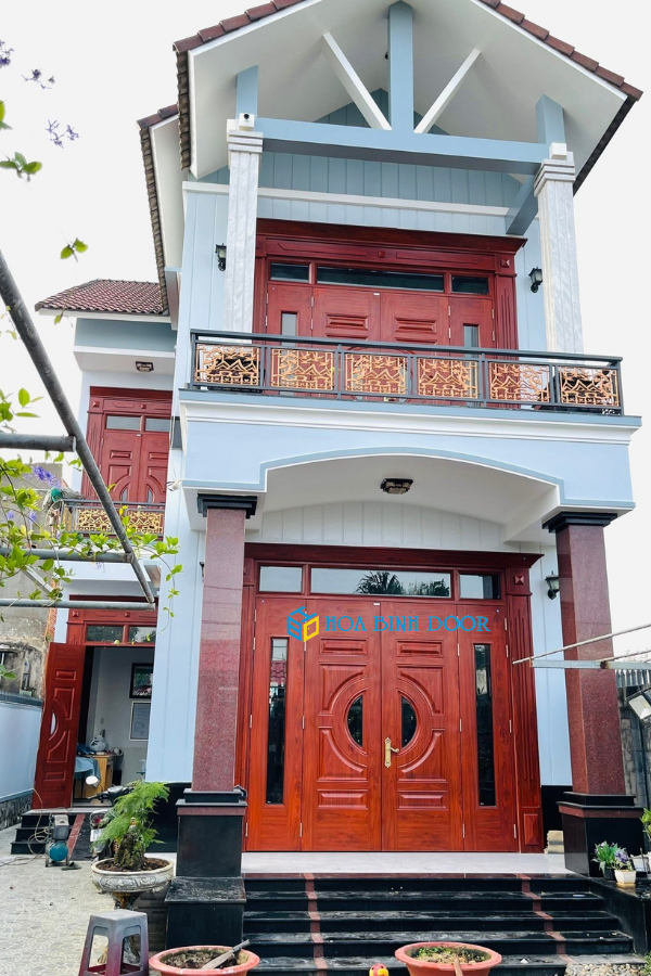 Cửa thép vân gỗ tại Lâm Đồng