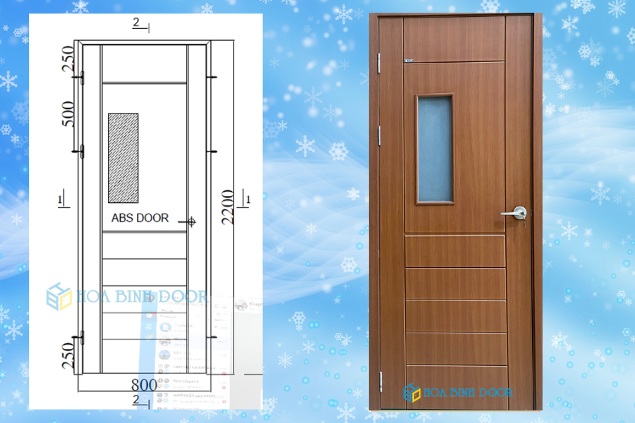 Cấu tạo cửa nhựa giả gỗ ABS Hàn Quốc