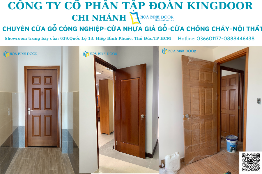 Cửa gỗ HDF Veneer tại Bình Thạnh