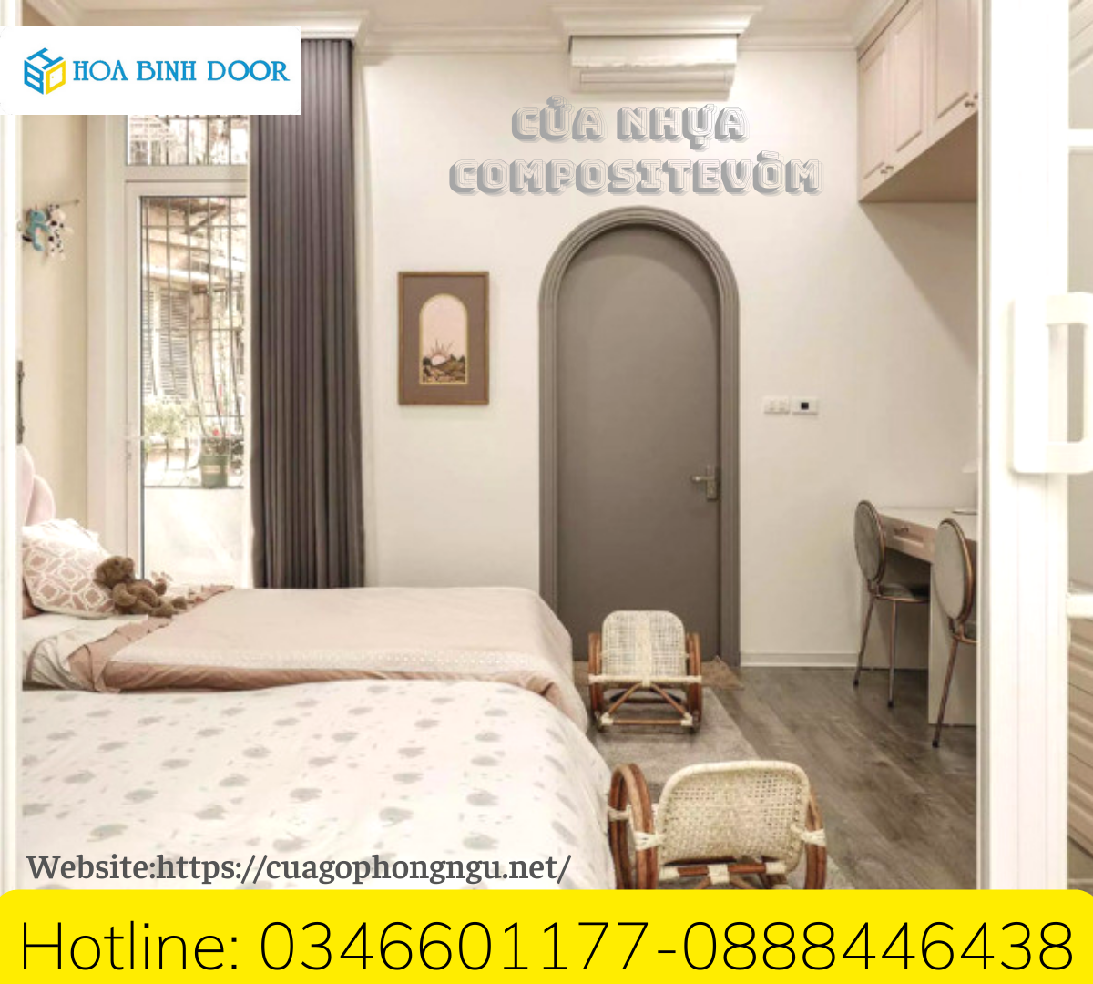 Cửa nhựa vòm composite sơn PU tại Quận 4