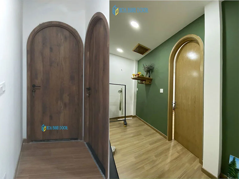 Mẫu cửa nhựa vòm Composite tại Gò Vấp