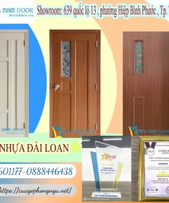 Giá Cửa nhựa Đài Loan tại Quận 4