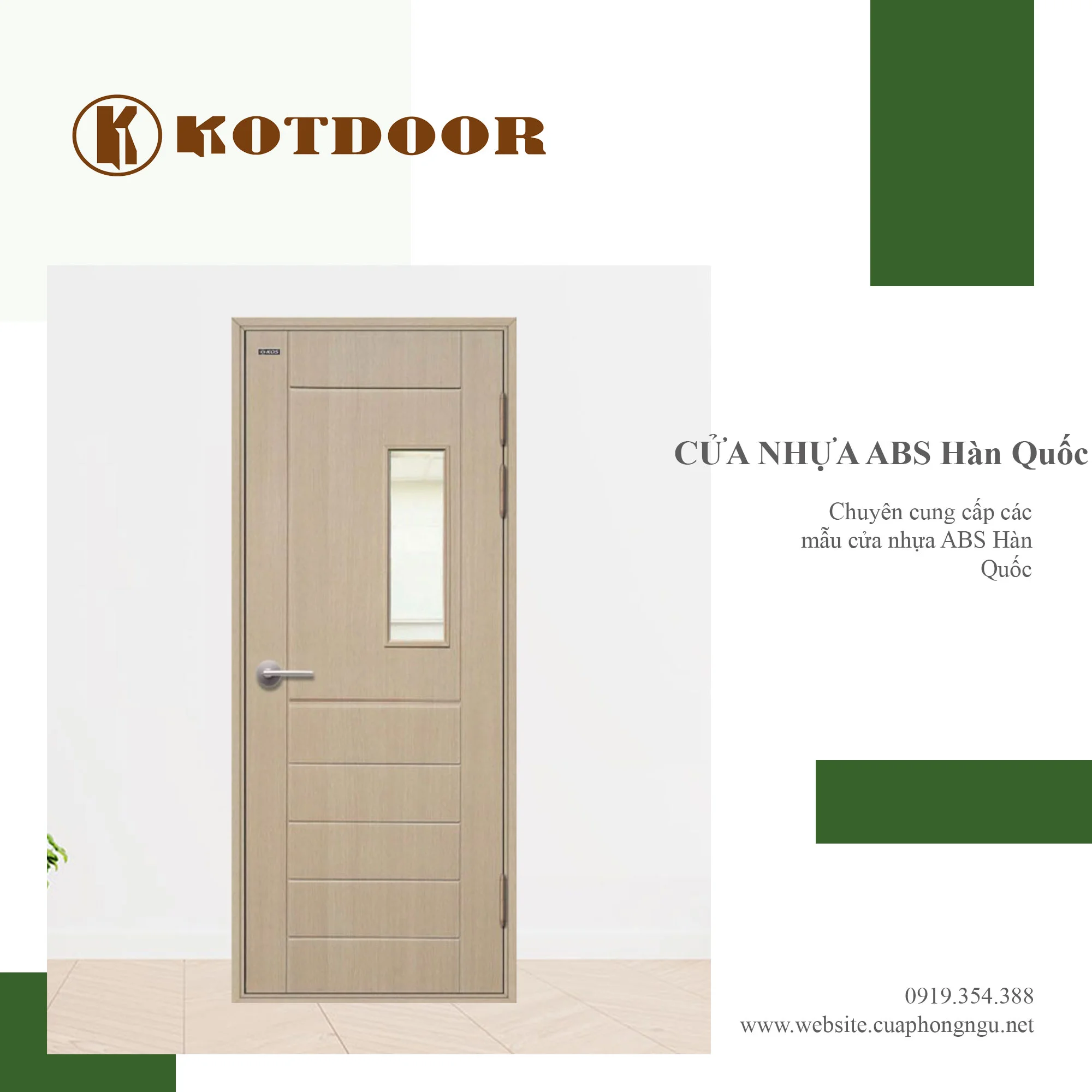 Giá Cửa Nhựa ABS Hàn Quốc Tại Bình Tân | Mẫu Cửa Đẹp Cua-nhua-ABS-Han-Quoc-KOS-201-tai-Binh-TanaANf2