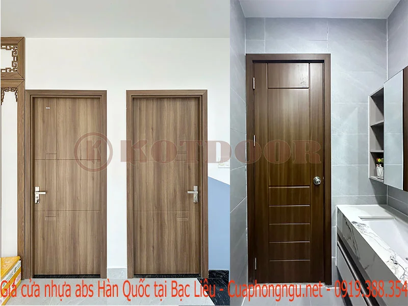 Giá cửa nhựa abs Hàn Quốc tại Bạc Liêu 