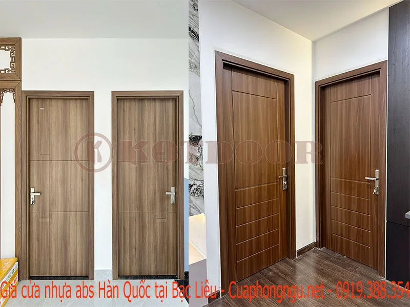 Giá cửa nhựa abs Hàn Quốc tại Bạc Liêu 