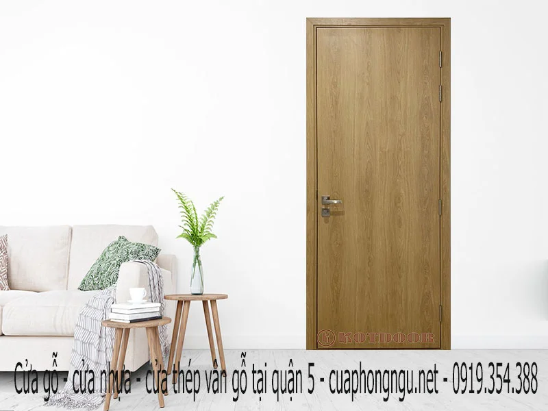 Cửa gỗ - cửa nhựa - cửa thép vân gỗ tại quận 5