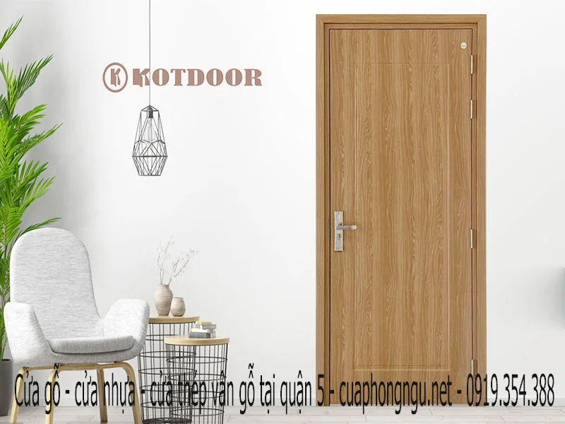 Cửa gỗ - cửa nhựa - cửa thép vân gỗ tại quận 5