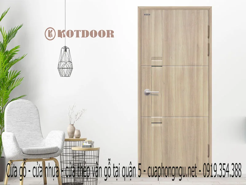 Cửa gỗ - cửa nhựa - cửa thép vân gỗ tại quận 5