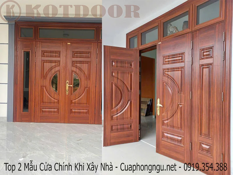 Top 2 Mẫu Cửa Chính Khi Xây Nhà