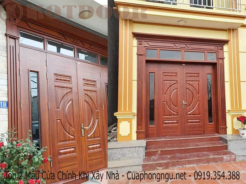 Top 2 Mẫu Cửa Chính Khi Xây Nhà