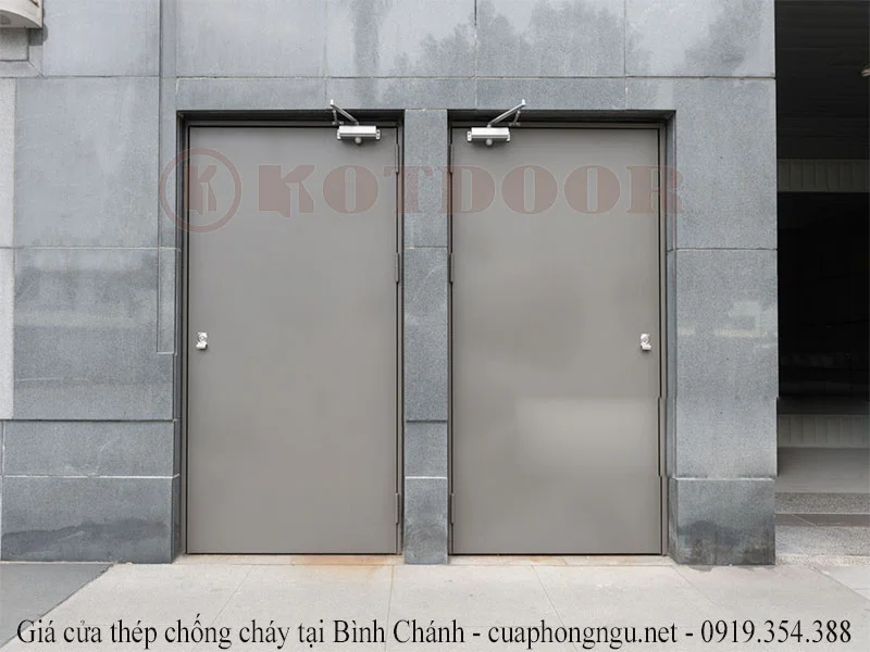 giá cửa thép chống cháy tại Bình Chánh 