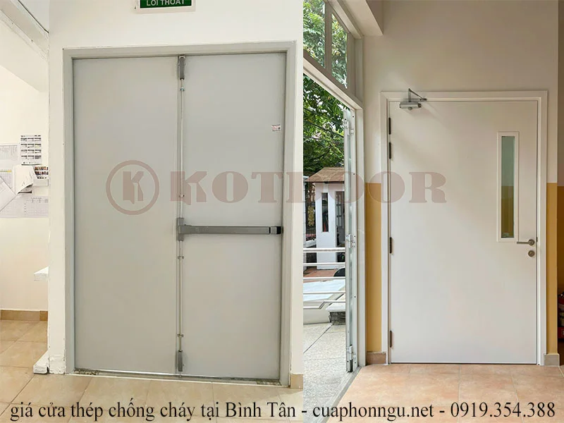 giá cửa thép chống cháy tại Bình Tân