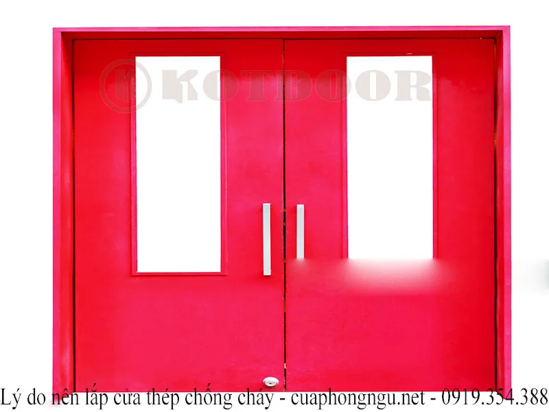 lắp cửa thép chống cháy