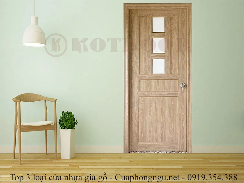 top 3 loại cửa nhựa giả gỗ 