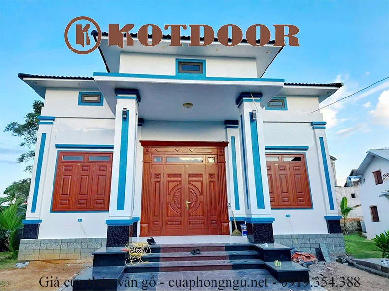 Giá cửa thép vân gỗ