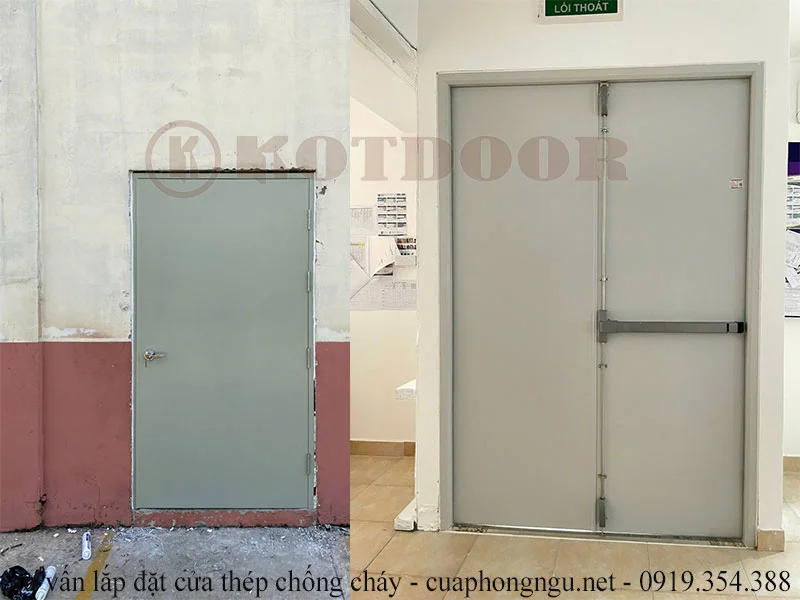 tư vấn lắp đặt cửa thép chống cháy