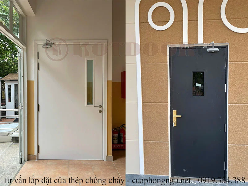 tư vấn lắp đặt cửa thép chống cháy