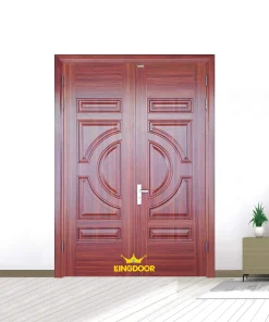 Cửa thép vân gỗ 2 cánh đều KG-22.01.01