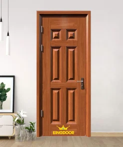 Cửa thép vân gỗ 1 cánh KG-1.04