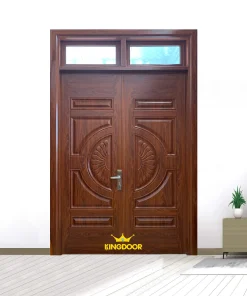 Cửa thép vân gỗ 2 cánh đều KG-22.01T.01T-2TK