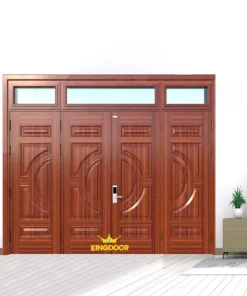 Cửa thép vân gỗ 4 cánh đều KG-42.01.01-3TK