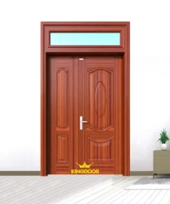 Cửa thép vân gỗ 2 cánh lệch KG-21.07.07A-1TK