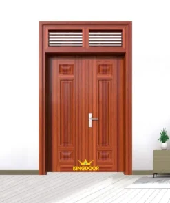 Cửa thép vân gỗ 2 cánh đều KG-22.03A-2NC