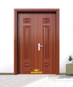 Cửa thép vân gỗ 2 cánh đều KG-22.03A