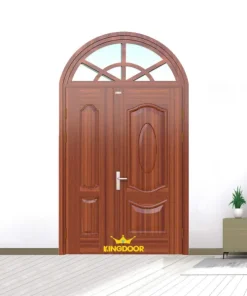 Cửa thép vân gỗ 2 cánh lệch KGV-21.07.07A